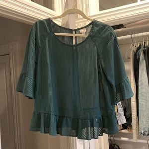 Green blouse